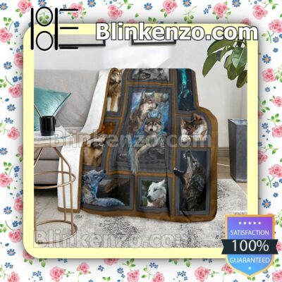 Very Good Quality Wolf In Frame Fan Quilt