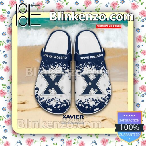 Xavier University Personalized Crocs Sandals a
