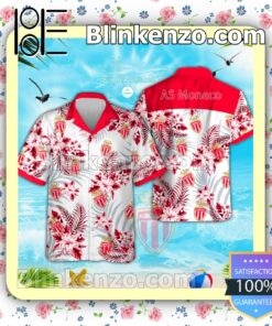 AS Monaco UEFA Beach Aloha Shirt