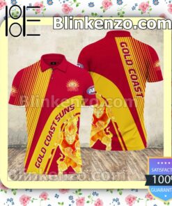 Afl Gold Coast Suns Football Club Jacket Polo Shirt b