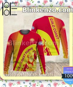 Afl Gold Coast Suns Football Club Jacket Polo Shirt x