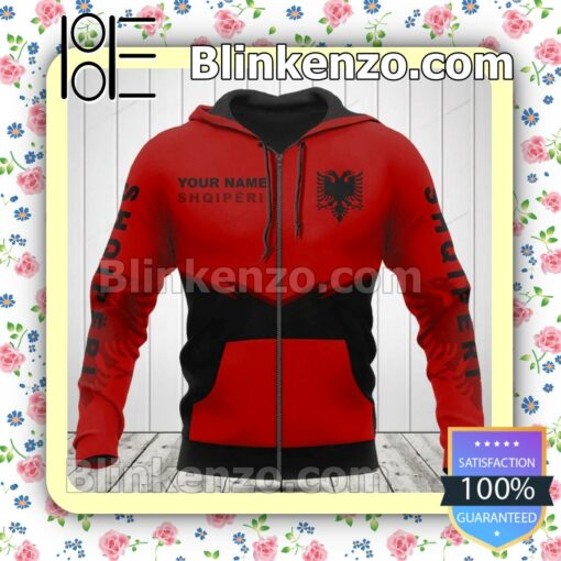 Only For Fan Albania Shqiperia Personalized Jacket Polo Shirt