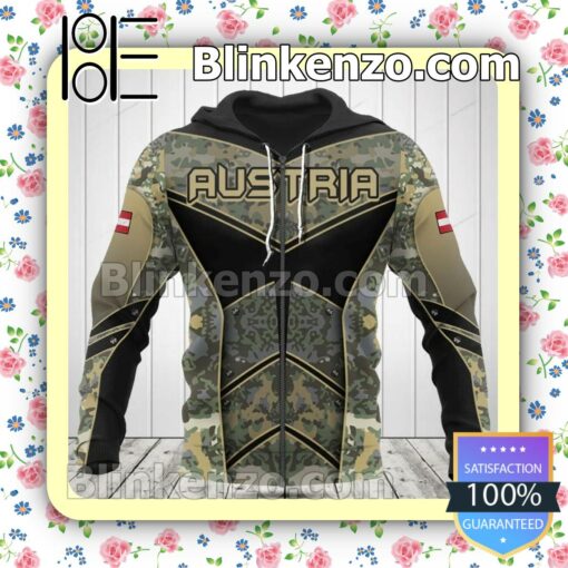 Great Quality Austria Coat Of Arms Camouflage Jacket Polo Shirt