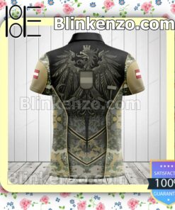 Perfect Austria Coat Of Arms Camouflage Jacket Polo Shirt