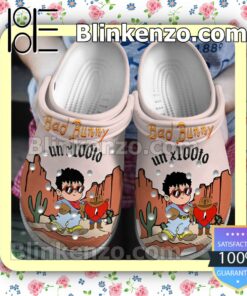 Bad Bunny Un X100to Fan Crocs Shoes