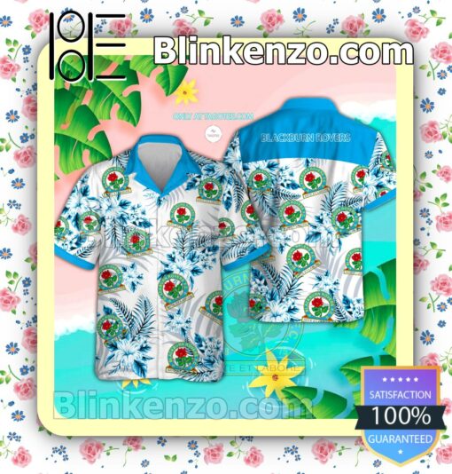 Blackburn Rovers UEFA Beach Aloha Shirt