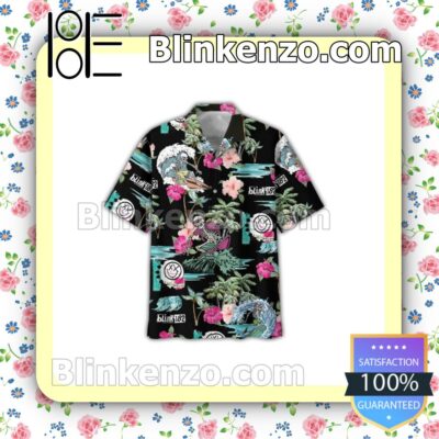 Gorgeous Blink 182 Skull Surf Men Summer Shirt