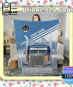 Blue Truck Mountain Personalized Fan Quilt