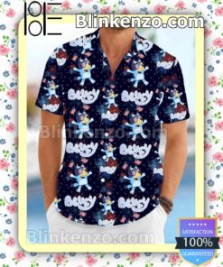 Bluey 4th Of July Fireworks Men Summer Shirt