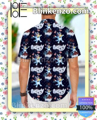 Amazing Bluey 4th Of July Fireworks Men Summer Shirt