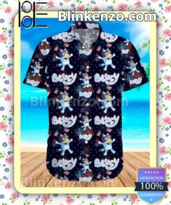 Adorable Bluey 4th Of July Fireworks Men Summer Shirt