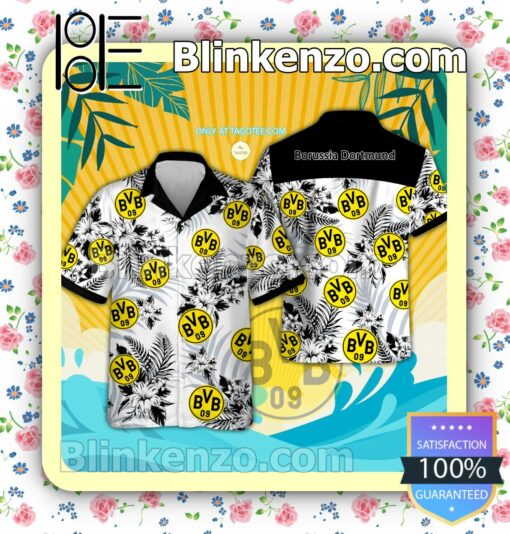 Borussia Dortmund UEFA Beach Aloha Shirt