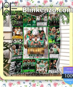 Print On Demand Boston Celtics Advance To The Nba Finals Fan Quilt