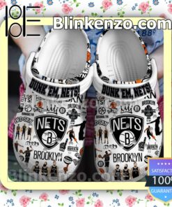 Brooklyn Nets Basketball Crocs Sandals