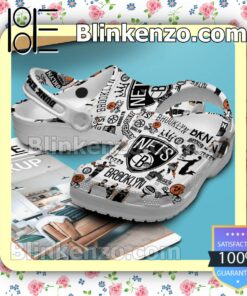 Awesome Brooklyn Nets Basketball Crocs Sandals