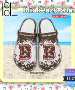 Brown Bears Crocs Sandals Slippers a