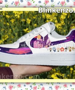 Bts Whale And Univers With Flowers Nike Sneakers a