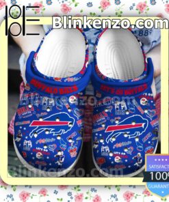 Buffalo Bills Let's Go Buffalo Women Crocs Clogs