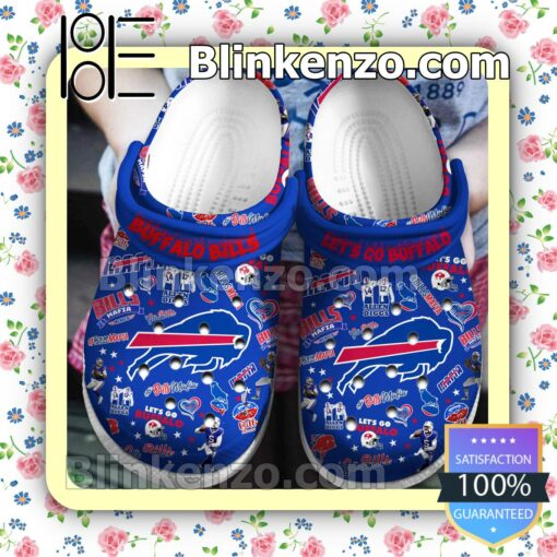 Buffalo Bills Let's Go Buffalo Women Crocs Clogs