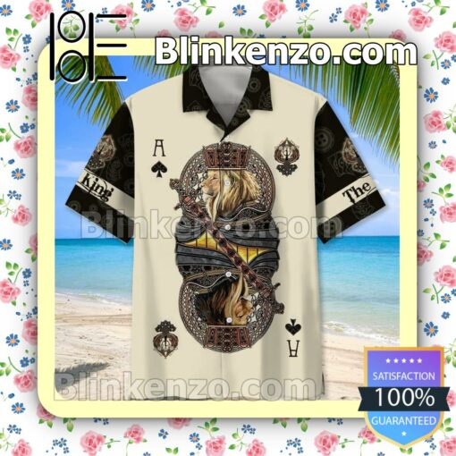 Casino Poker The King Summer Aloha Shirt