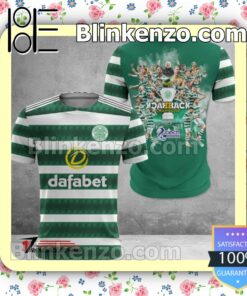 Celtic F.c Back To Back Champions Dafabet Jacket Polo Shirt