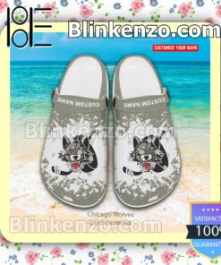 Chicago Wolves Crocs Sandals Slippers a