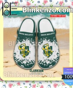Clarkson Golden Knights Crocs Sandals Slippers a