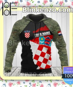 Buy In US Croatia Coat Of Arms Camouflage Personalized Jacket Polo Shirt