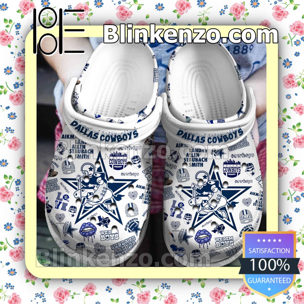 Custom Name Dallas Cowboys Crocs Gift - Jomagift