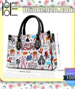 Great artwork! David Bowie Singer Leather Bag