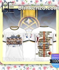 Denver Nuggets Players 2023 Nba Western Conference Finals Jacket Polo Shirt