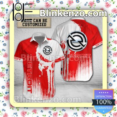 Detroit Diesel Punisher Skull Casual Shirts