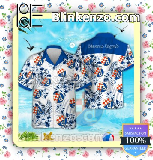 Dinamo Zagreb UEFA Beach Aloha Shirt