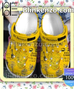 Ed Sheeran Yellow Fan Crocs Shoes