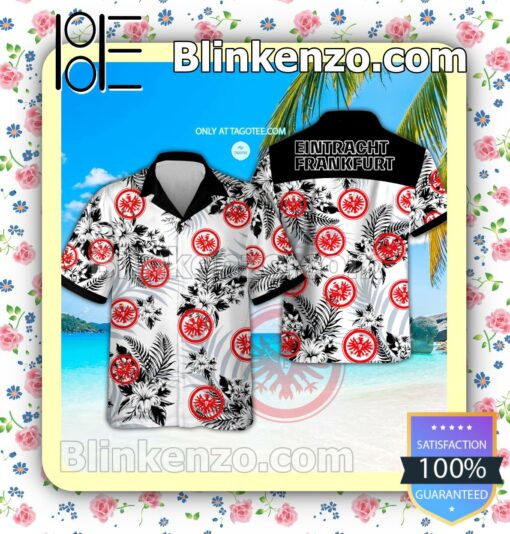 Eintracht Frankfurt UEFA Beach Aloha Shirt