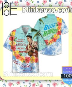 Nice Elvis Presley Blue Hawaii Swim Trunks