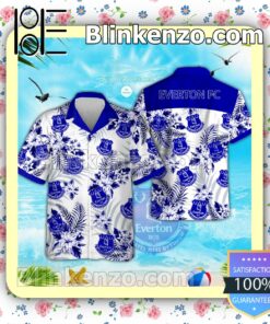 Everton Football Club UEFA Beach Aloha Shirt