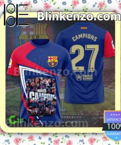 Fc Barcelona La Liga 2023 Campions Jacket Polo Shirt