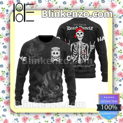 Five Finger Death Punch Skeleton You've Gotta Burn Somebody To Learn Somebody Personalized Jacket Polo Shirt a