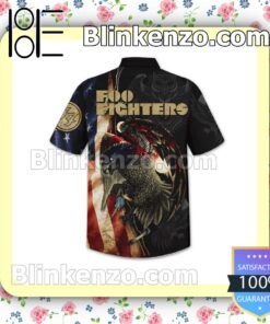Foo Fighters Eagle American Flag Men Summer Shirt a
