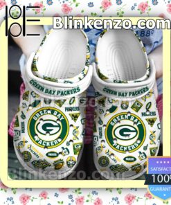Green Bay Packers Pattern Women Crocs Clogs