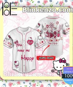 Hello Kitty You Make Me Happy Personalized Hip Hop Jerseys