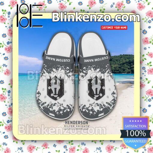 Henderson Silver Knights Crocs Sandals Slippers a