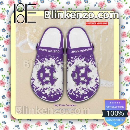 Holy Cross Crusaders Crocs Sandals Slippers a