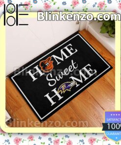 Great Quality Home Sweet Home Baltimore Orioles And Baltimore Ravens Entryway Mats