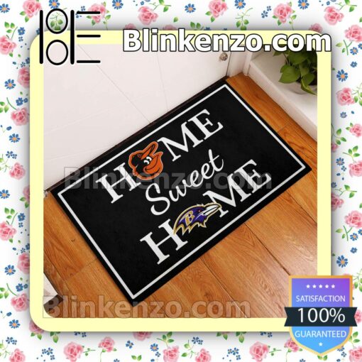 Great Quality Home Sweet Home Baltimore Orioles And Baltimore Ravens Entryway Mats