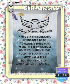 Print On Demand Hugs From Heaven Fan Quilt