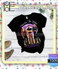 Funny Tee Jonas Brothers You're The Wings I Need To Fly Away Signatures Fan Sleep Sets