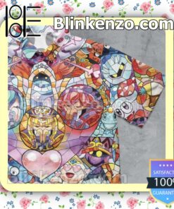 Great artwork! Kirby Characters Stained Glass Men Summer Shirt