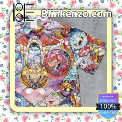 Great artwork! Kirby Characters Stained Glass Men Summer Shirt